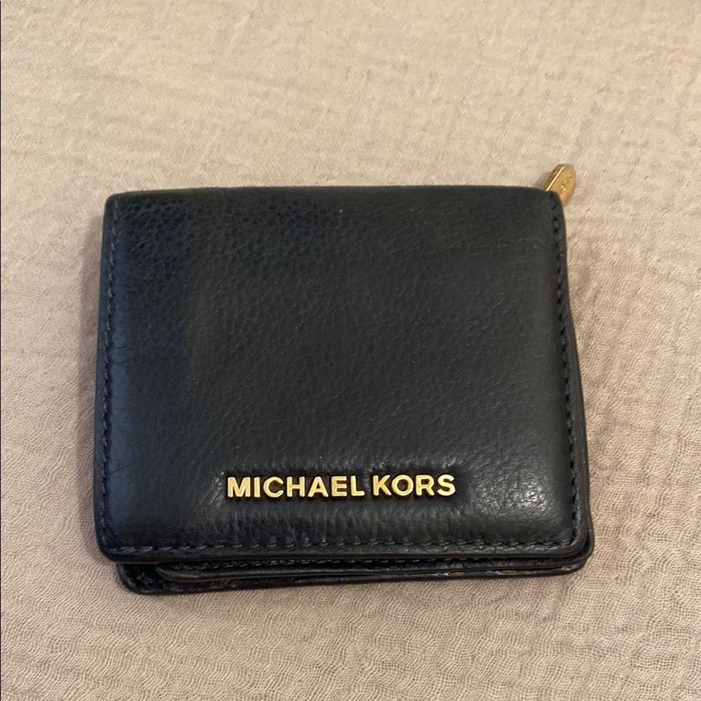 Michael Kors Navy Wallet and Coach Wristlets , card holder Set 3 pieces - Picture 3 of 11